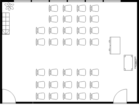 Classroom Seating Chart Floor Plan | Visual Paradigm User-Contributed ...